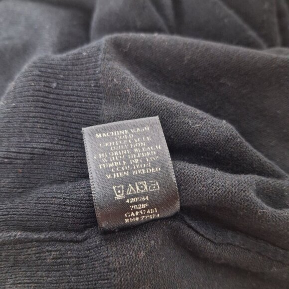 Ann Taylor Women's Pullover Sweater Size Medium Solid Black Business Casual - Picture 6 of 6